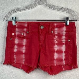American eagle outfitters pink denim shorts
